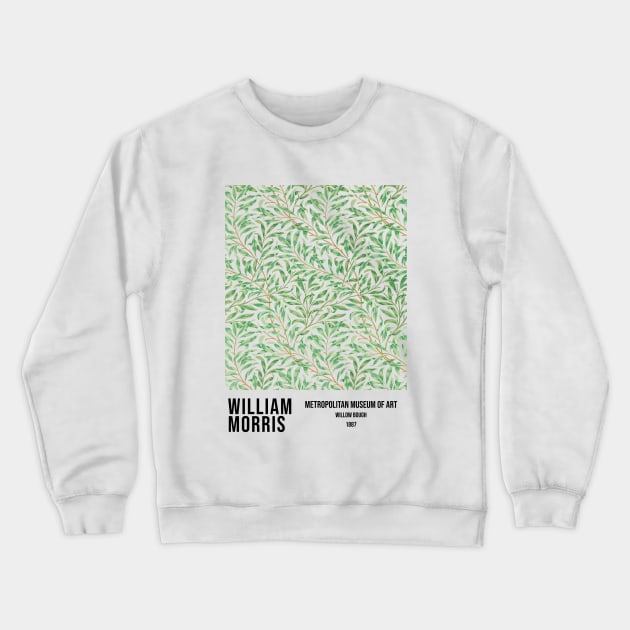 William Morris Willow Bough Leaves Textile Pattern Crewneck Sweatshirt by VanillaArt